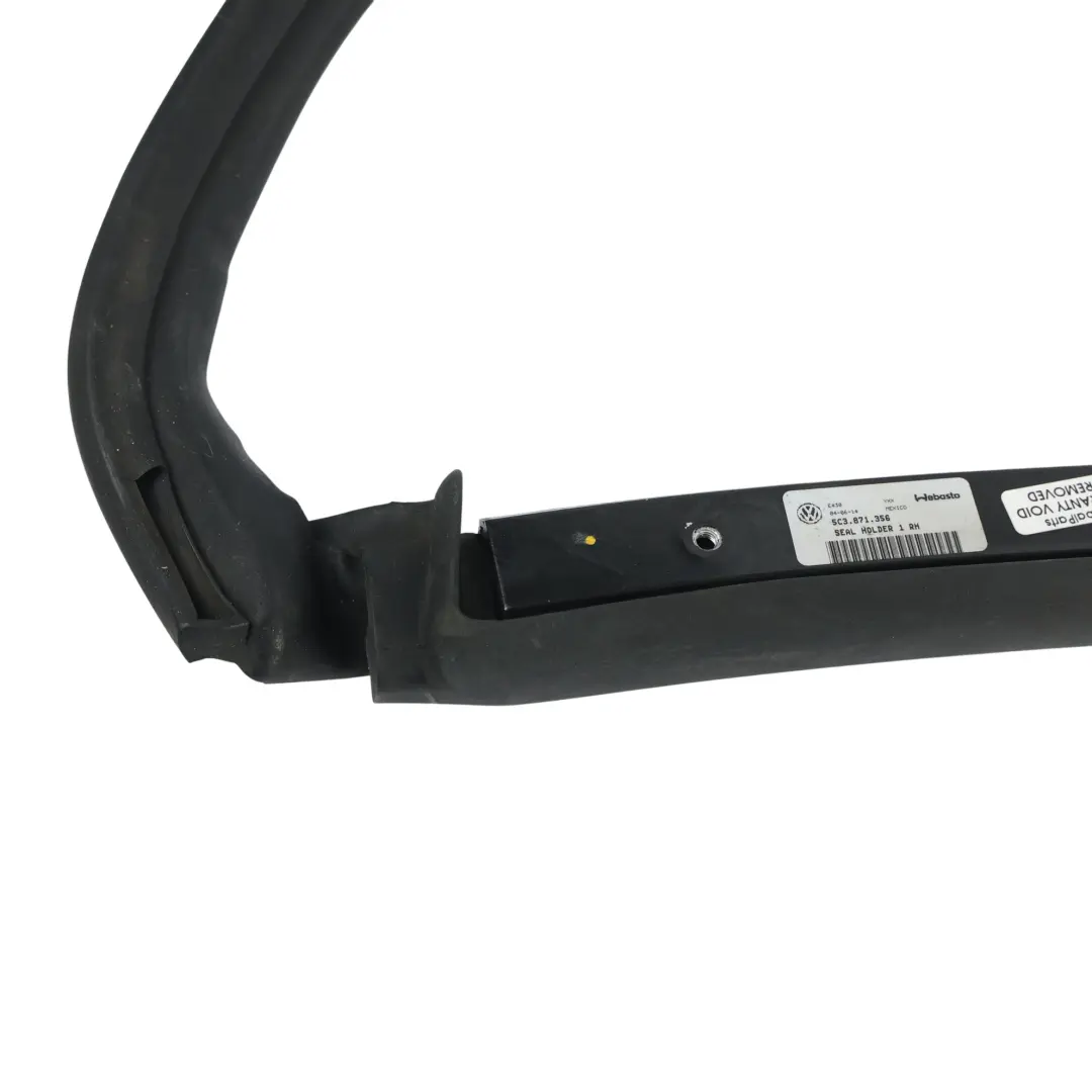Roof Rail Seal Holder 5C3871356 to Volkswagen New Beetle Convertible with Part number 5C3871355 Volkswagen New Beetle Convertible Roof Rail Seal Holder 5C3871356 - SKU 5C3871355 - Part number 5C3871355