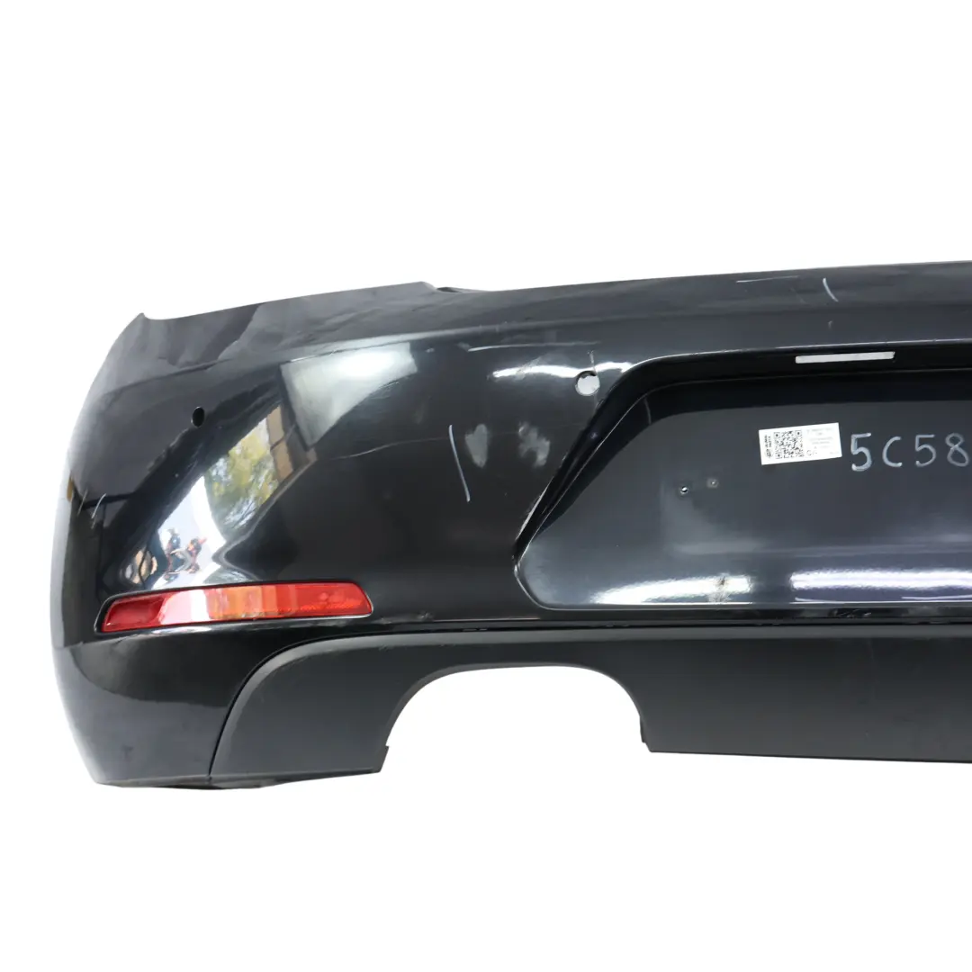 Bumper Rear Trim Panel Cover Deep Black Pearl Effect - C9X to Volkswagen VW Beetle with Part number 5C5807417AE Volkswagen VW Beetle Bumper Rear Trim Panel Cover Deep Black Pearl Effect - C9X - SKU 5C5807417AE-DBL - Part number 5C5807417AE