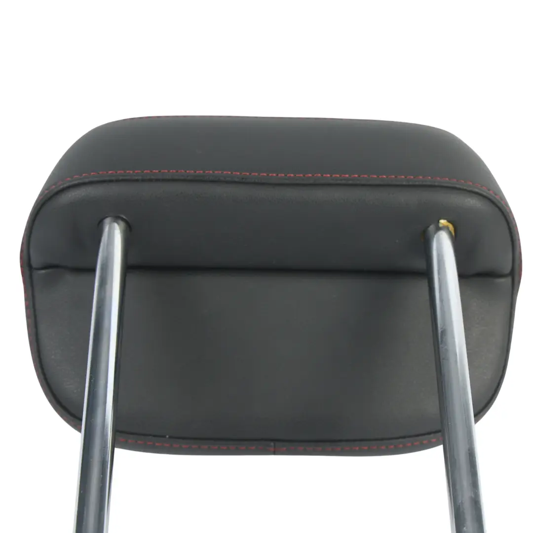 Volkswagen Beetle A5 Rear Headrest Left Right N/O/S Black Leather Red Stitching - SKU 5C5885901B - Part number 5C5885901B