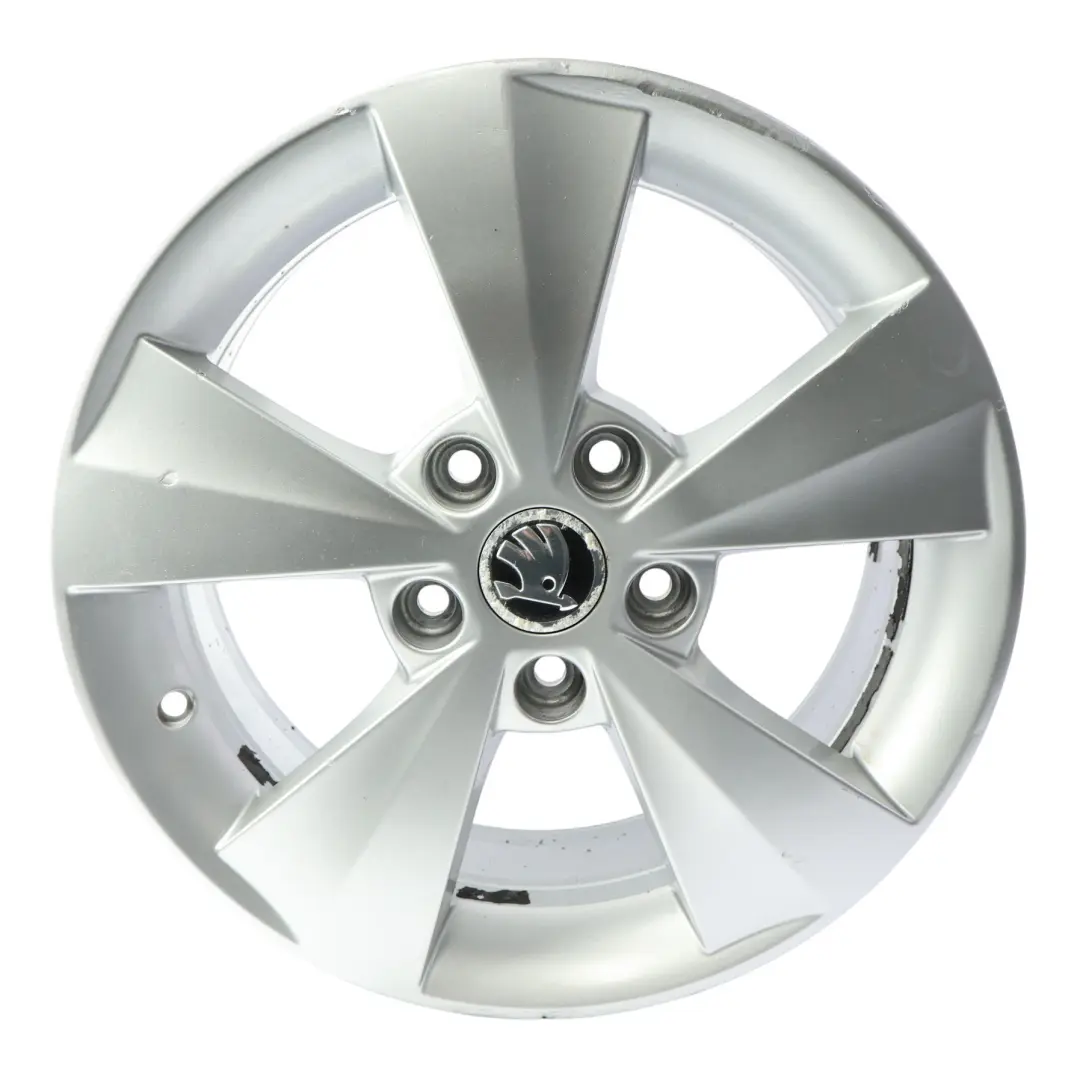 Mk3 5E Alloy Wheel Rim Silver 6,5J 16" ET:46 to Skoda Octavia with Part number 5E0601025C Skoda Octavia Mk3 5E Alloy Wheel Rim Silver 6,5J 16" ET:46 - SKU 5E0601025C-SL1 - Part number 5E0601025C