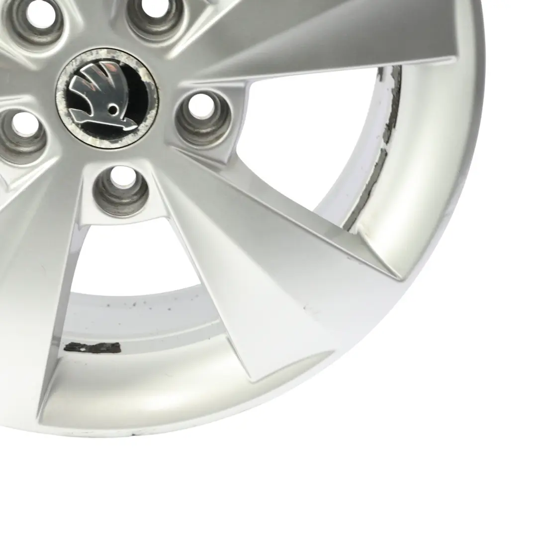 Skoda Octavia Mk3 5E Cerchio in Lega Argento 6,5J 16" ET:46 - SKU 5E0601025C-SL1 - Numero di parte 5E0601025C
