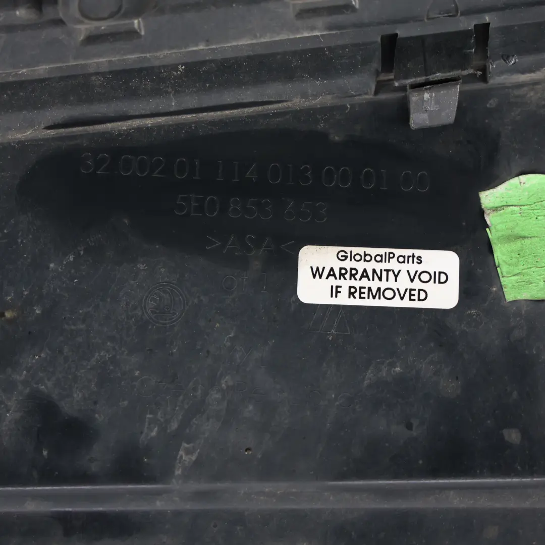 Skoda Octavia Mk3 Parachoques Delantero Rejilla Radiador Panel - SKU 5E0853653 - Número de pieza 5E0853653