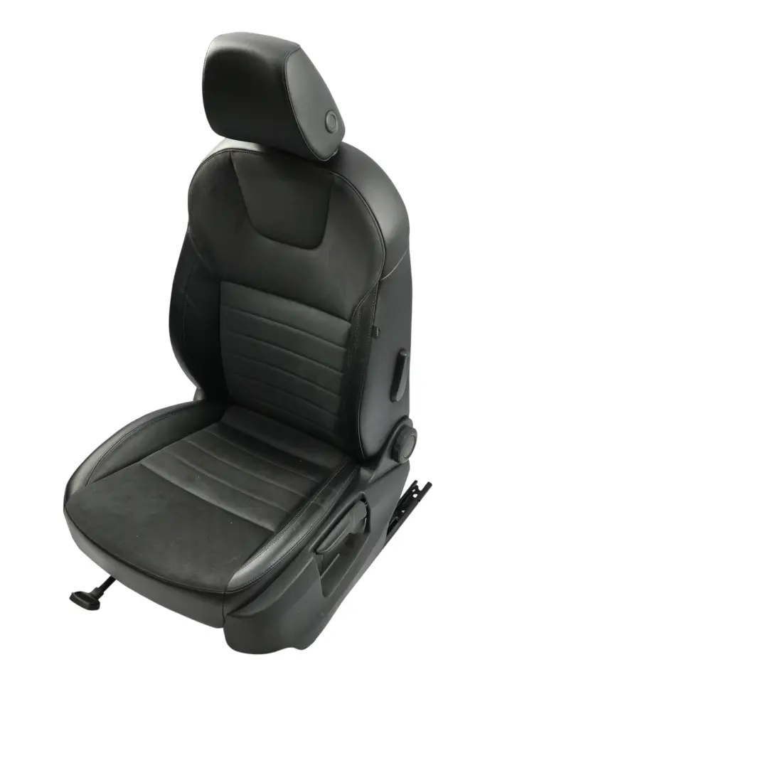 Skoda Octavia Mk3 5E Asiento Delantero Interior Cuero Alcantara Negro Izquierdo - SKU 5E0881805J-2 - Número de pieza 5E0881805J