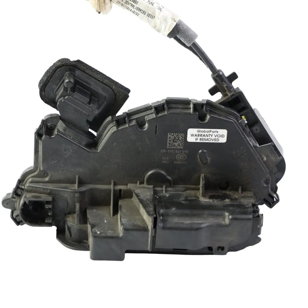 Volkswagen Golf GTD Front Door Lock Actuator Bowden Cable Right O/S - SKU 5G4837086A-2 - Part number 5G4837086A