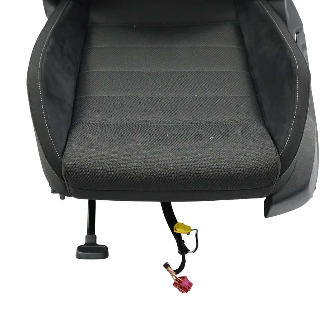 Volkswagen Golf Mk7 R-Line Front Seat Left N/S Alcantara Cloth Black Grey - SKU 5G4881805DK-2 - Part number 5G4881805DK
