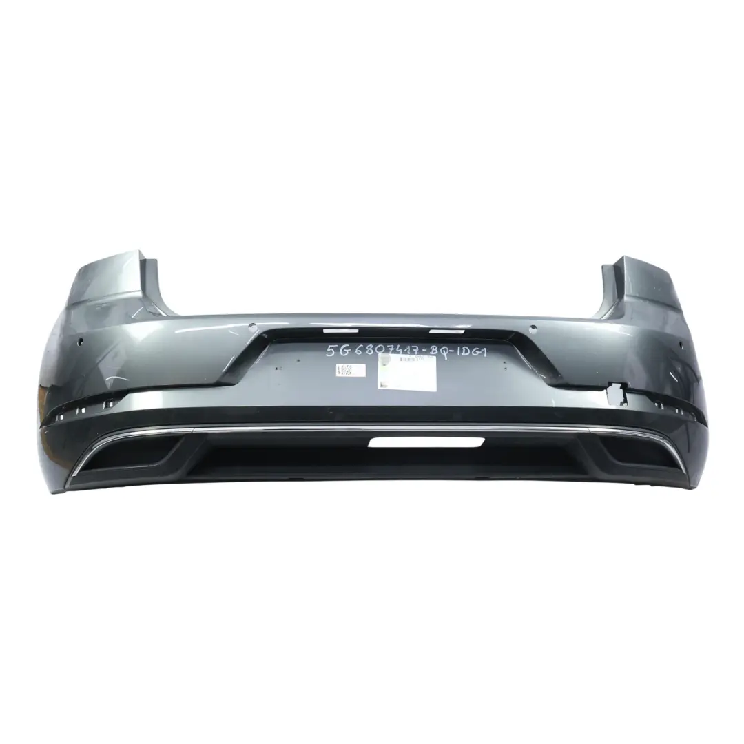 Volkswagen VW Golf Mk7 Zderzak Tylny R-Line Panel Szary Indium Metalik R7H - SKU 5G6807417BQ-IDG1 - Numer Części 5G6807417BQ