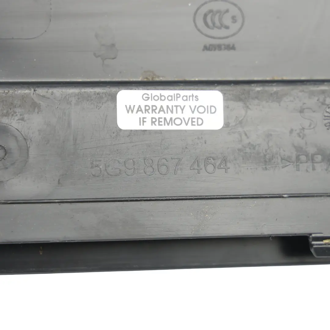 Volkswagen Golf 5G Cubierta Maletero Panel Tapa Extraíble Derecha - SKU 5G9867464 - Número de pieza 5G9867464