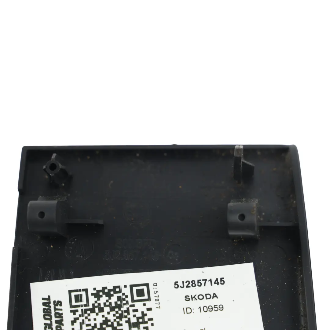 Skoda Fabia 5j Console Centrale Plastique Cache Noir Gauche - SKU 5J2857145 - Numéro de pièce 5J2857145
