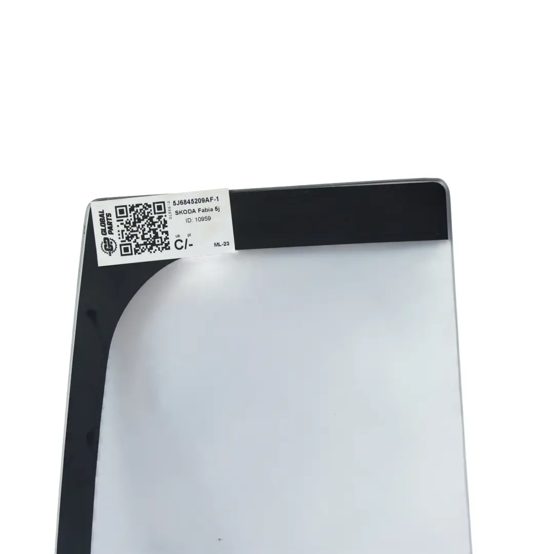 Ventana Lateral Fija Puerta Trasera Izquierda AS2 para Skoda Fabia 5J con número de pieza 5J6845209AF Skoda Fabia 5J Ventana Lateral Fija Puerta Trasera Izquierda AS2 - SKU 5J6845209AF-1 - Número de pieza 5J6845209AF