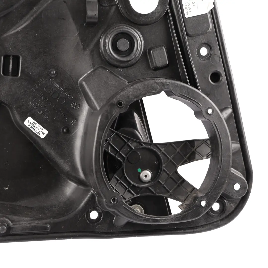 VW Golf Mk6 VI Front Door Window Lifter Regulator Mechanism Left N/S - SKU 5K0837461D - Part number 5K0837461D
