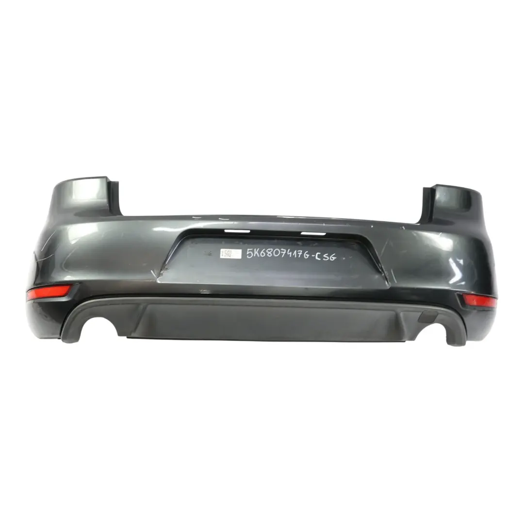 Mk6 GTI Rear Bumper Trim Panel Cover Carbon Steel Grey - A9W to Volkswagen VW Golf with Part number 5K6807417G Volkswagen VW Golf Mk6 GTI Rear Bumper Trim Panel Cover Carbon Steel Grey - A9W - SKU 5K6807417G-CSG - Part number 5K6807417G