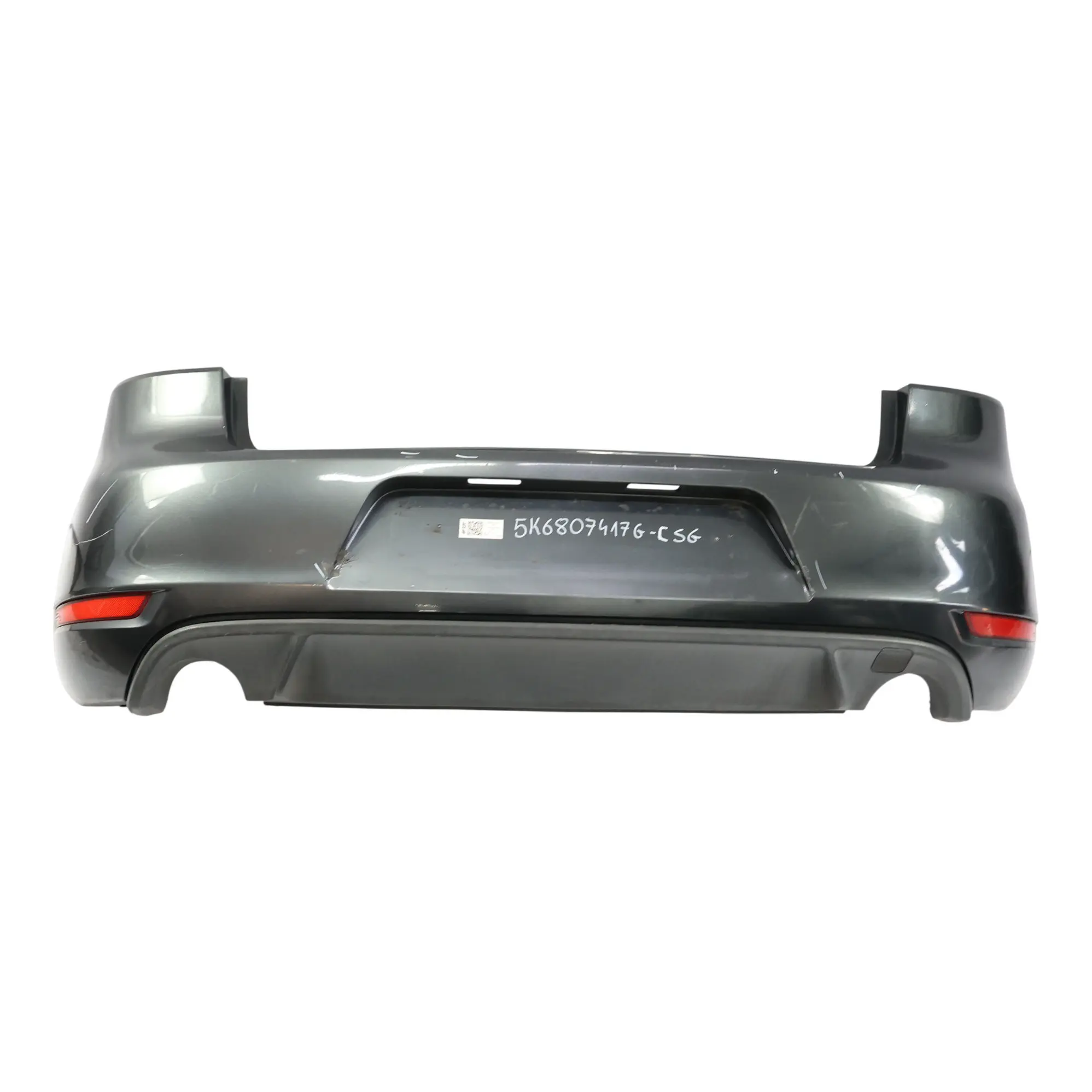 Volkswagen VW Golf Mk6 GTI Rear Bumper Trim Panel Cover Carbon Steel Grey - A9W
