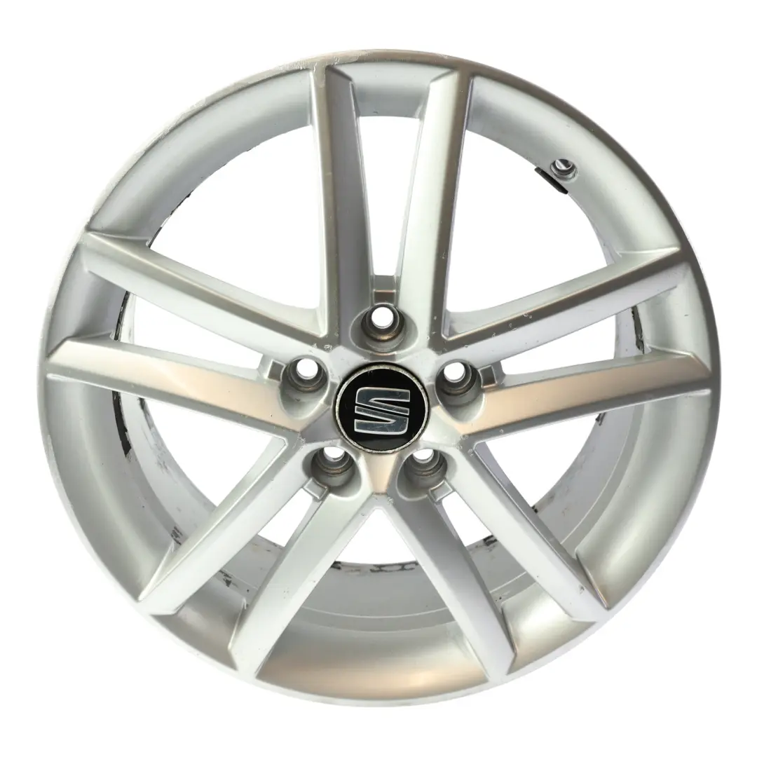 Seat Leon Mk2 Mk3 Llanta Aleación Plata 5 Radios Dobles 17" 7J ET:54 - SKU 5P0601025M-SL2 - Número de pieza 5P0601025M