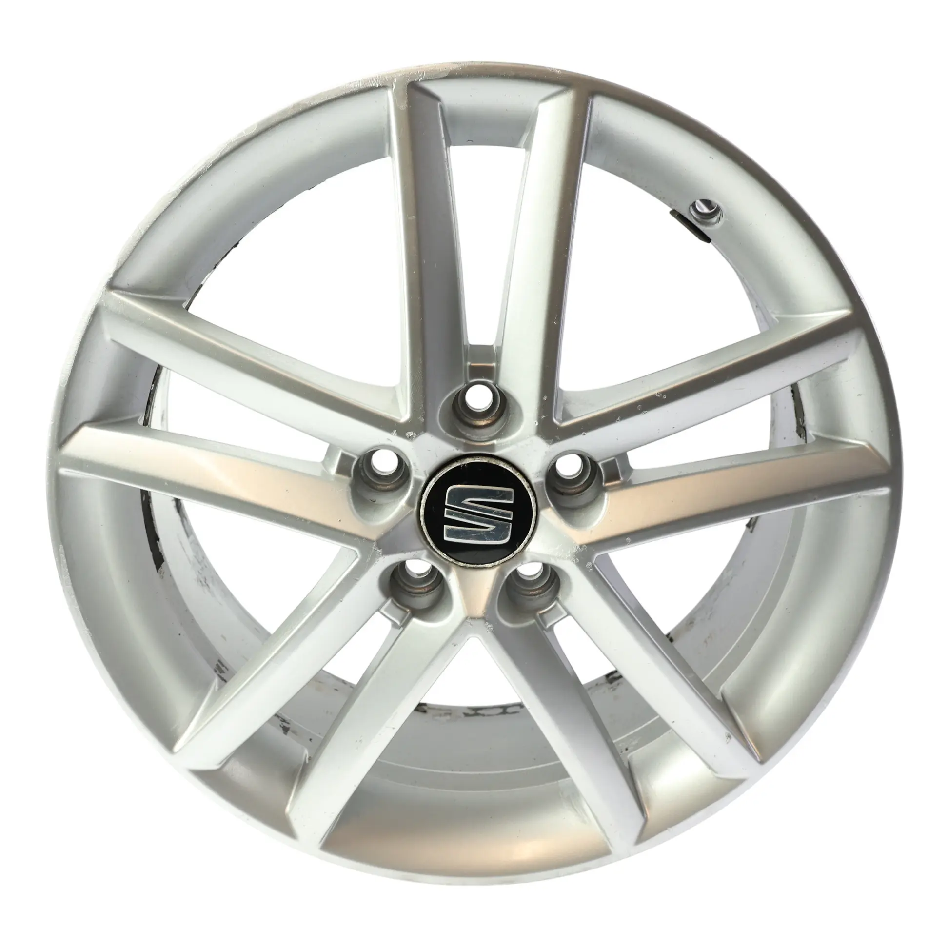 Seat Leon Mk2 Mk3 Llanta Aleación Plata 5 Radios Dobles 17" 7J ET:54 5P0601025M