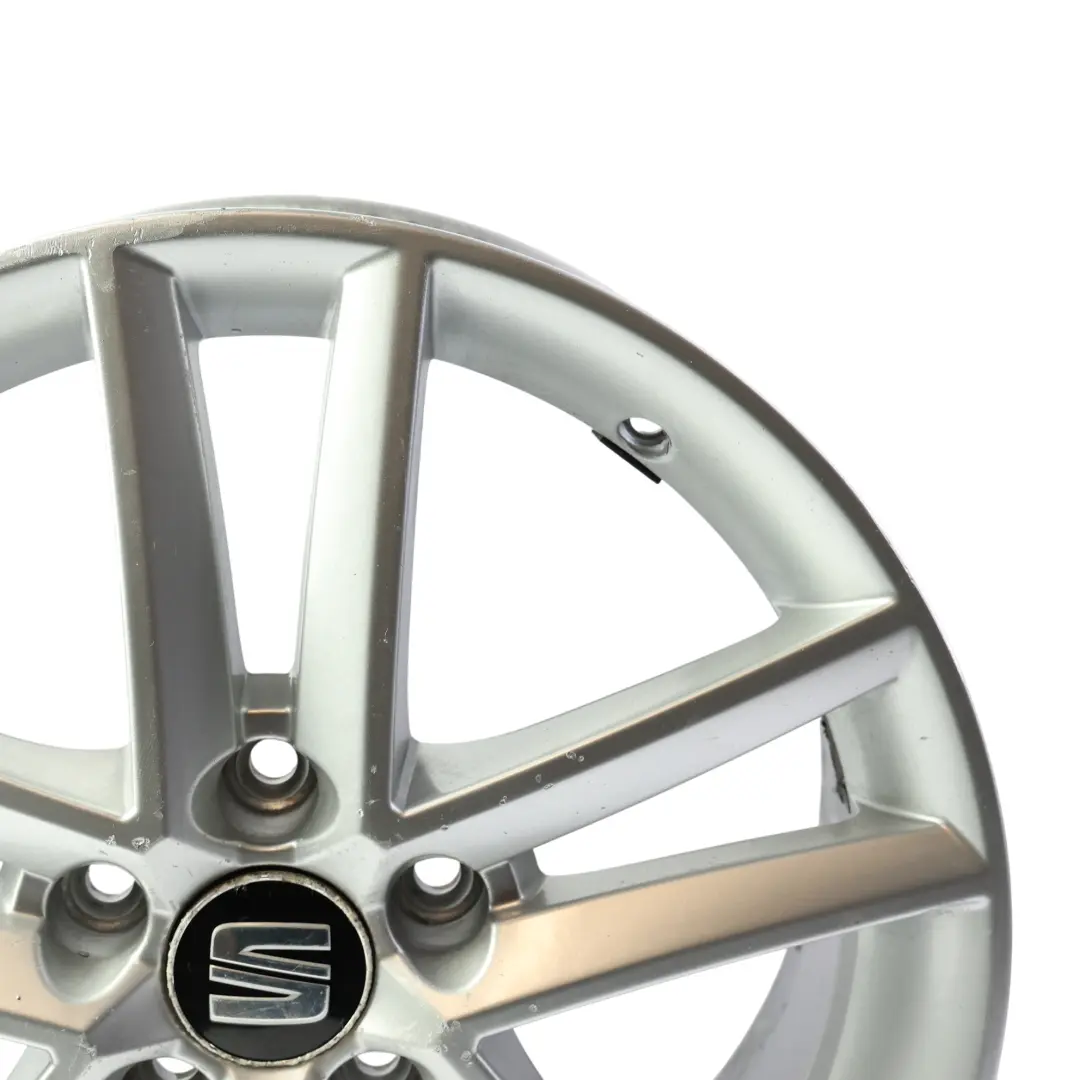 Seat Leon Mk2 Mk3 Alloy Wheel Rim Silver 5 Double Spoke 17" 7J ET:54 - SKU 5P0601025M-SL2 - Part number 5P0601025M