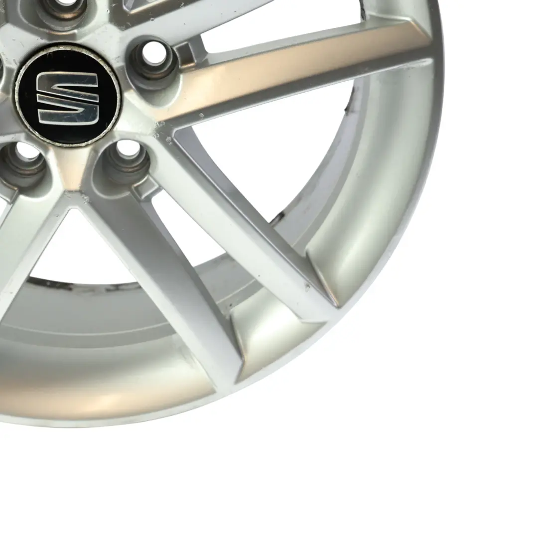 Seat Leon Mk2 Mk3 Alloy Wheel Rim Silver 5 Double Spoke 17" 7J ET:54 - SKU 5P0601025M-SL2 - Part number 5P0601025M