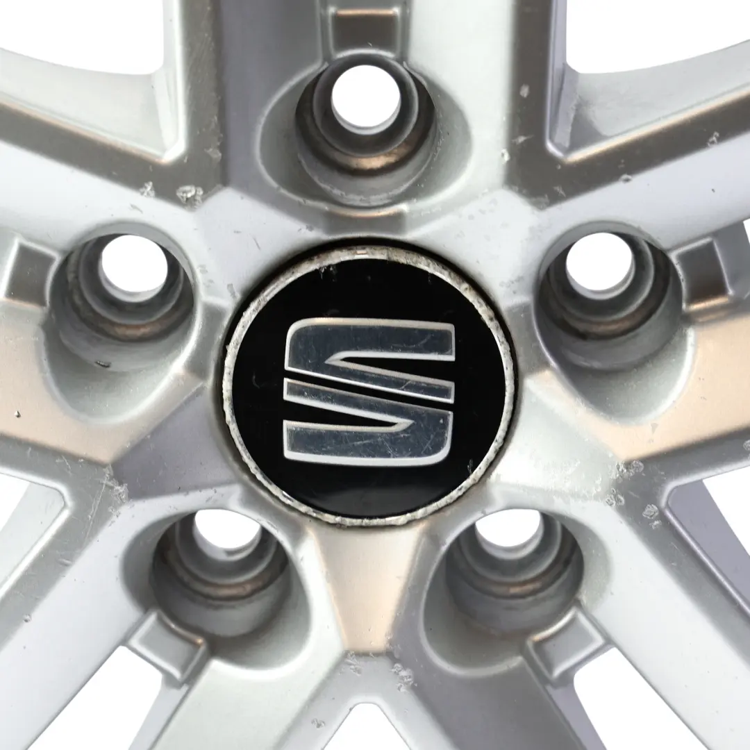Seat Leon Mk2 Mk3 Alloy Wheel Rim Silver 5 Double Spoke 17" 7J ET:54 - SKU 5P0601025M-SL2 - Part number 5P0601025M