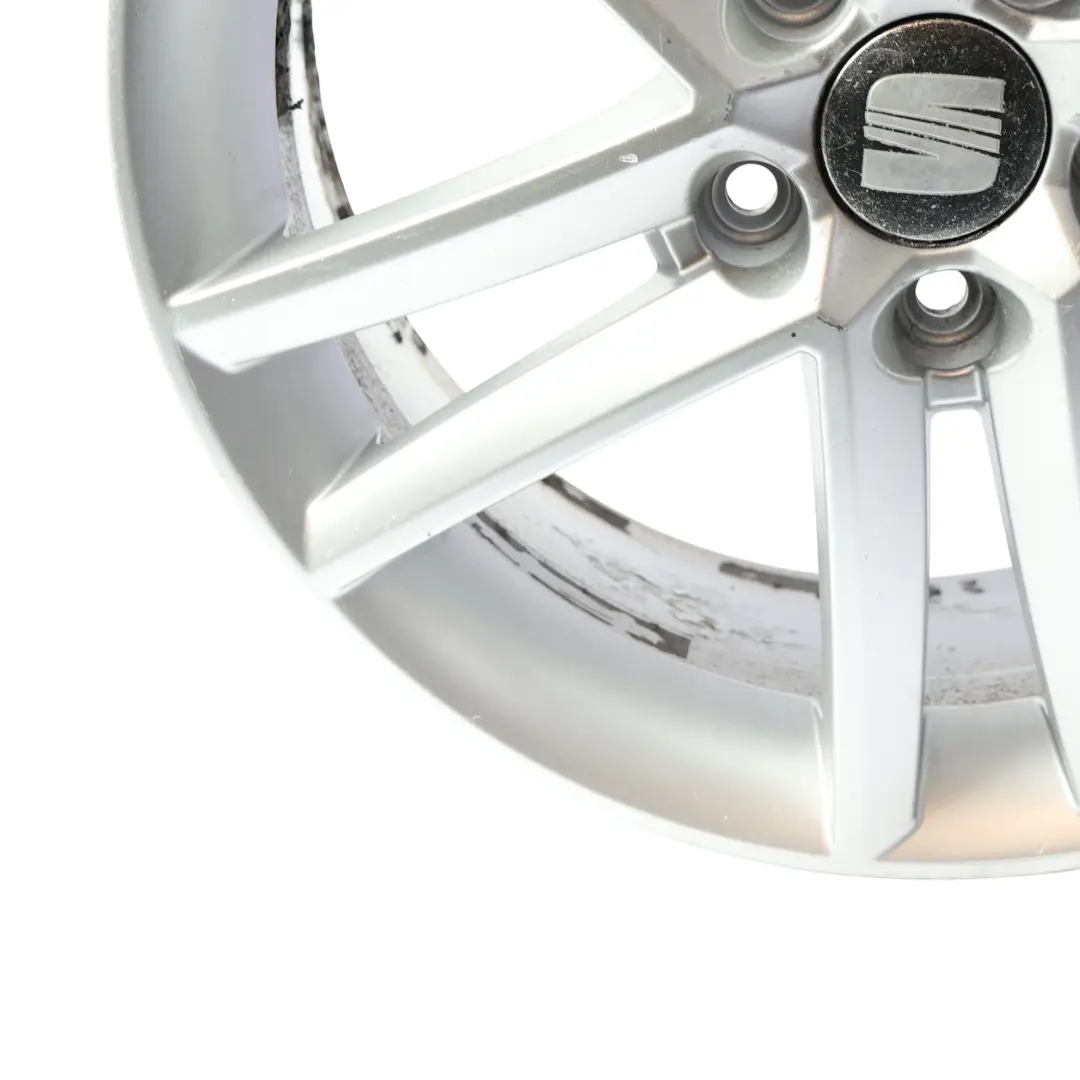 Mk2 Mk3 Alloy Wheel Rim Silver 5 Double Spoke 17" 7J ET:54 to Seat Leon with Part number 5P0601025M Seat Leon Mk2 Mk3 Alloy Wheel Rim Silver 5 Double Spoke 17" 7J ET:54 - SKU 5P0601025M-SL3 - Part number 5P0601025M
