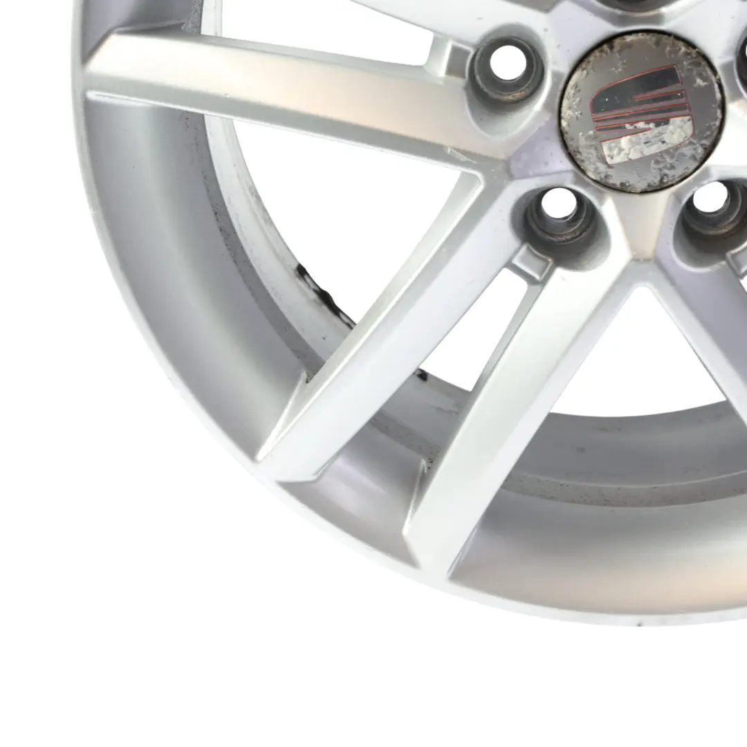 Mk2 Mk3 Alloy Wheel Rim Silver 5 Double Spoke 17" 7J ET:54 to Seat Leon with Part number 5P0601025M Seat Leon Mk2 Mk3 Alloy Wheel Rim Silver 5 Double Spoke 17" 7J ET:54 - SKU 5P0601025M-SL4 - Part number 5P0601025M