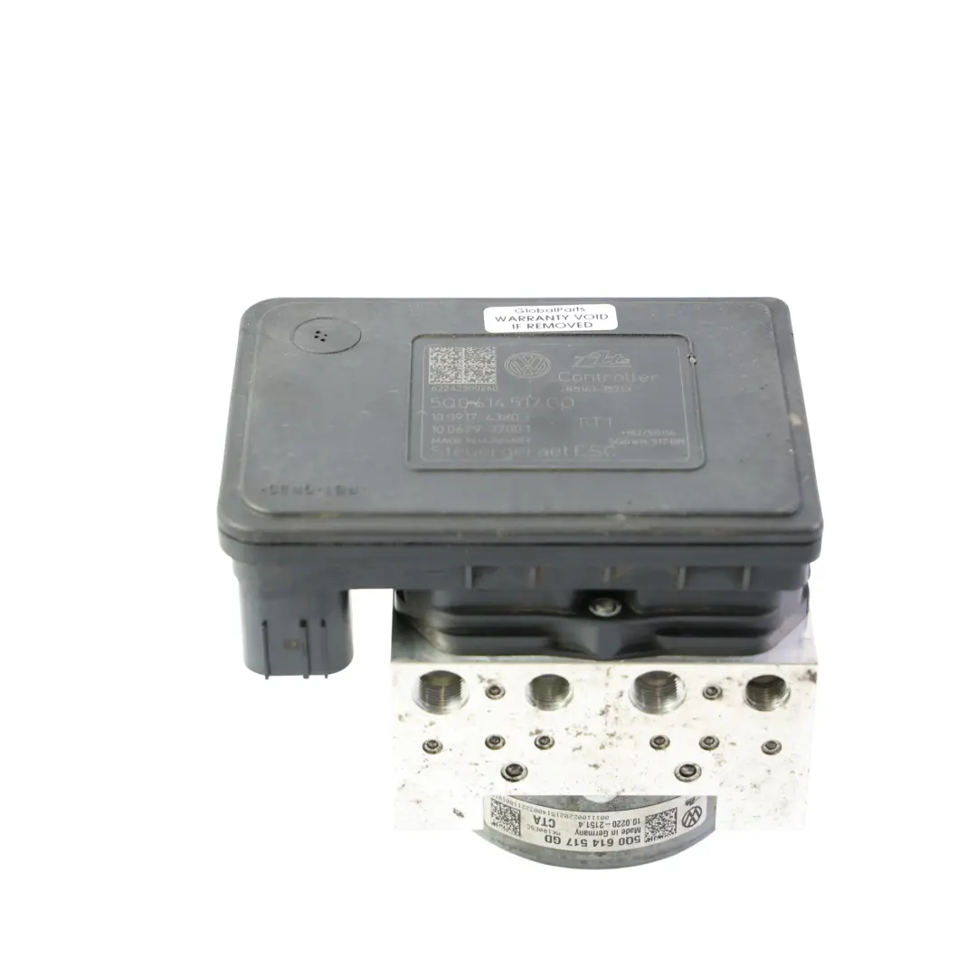 Skoda Superb Mk3 Pompe ABS Modulateur Bloc Hydraulique - SKU 5Q0614517GD - Numéro de pièce 5Q0614517GD