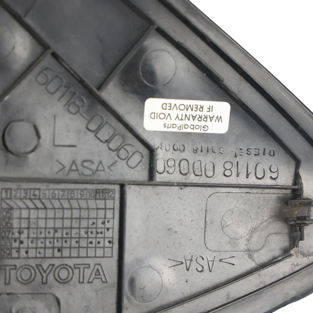 Garniture Montant Avant Supérieur Gauche 60118-0D060 pour Toyota Yaris P9 à propos du numéro de pièce 601180D060 Toyota Yaris P9 Garniture Montant Avant Supérieur Gauche 60118-0D060 - SKU 601180D060 - Numéro de pièce 601180D060