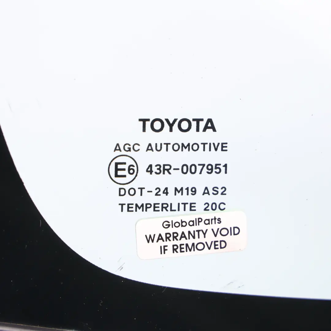 Toyota Auris E15 Front Quarter Glass Right O/S Side AS2 - SKU 6211002010 - Part number 6211002010
