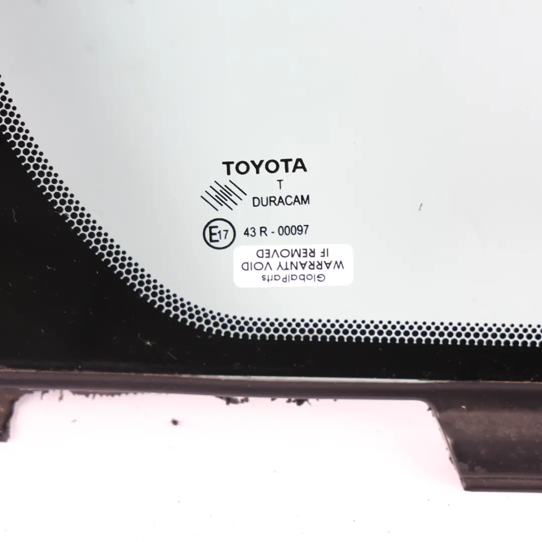 Mk2 Front Side Fixed Window Right O/S AS2 Glazing 62110-0F010 to Toyota Verso R2 with Part number 621100F010 Toyota Verso R2 Mk2 Front Side Fixed Window Right O/S AS2 Glazing 62110-0F010 - SKU 621100F010 - Part number 621100F010
