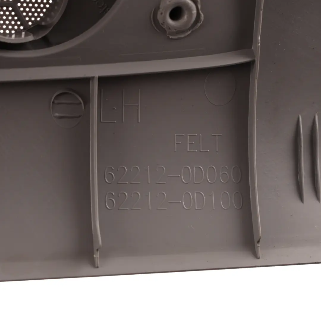 Front A Pillar Cover Trim Panel Left N/S Grey to Toyota Yaris P9 with Part number 622120D060B0 Toyota Yaris P9 Front A Pillar Cover Trim Panel Left N/S Grey - SKU 622120D060B0 - Part number 622120D060B0