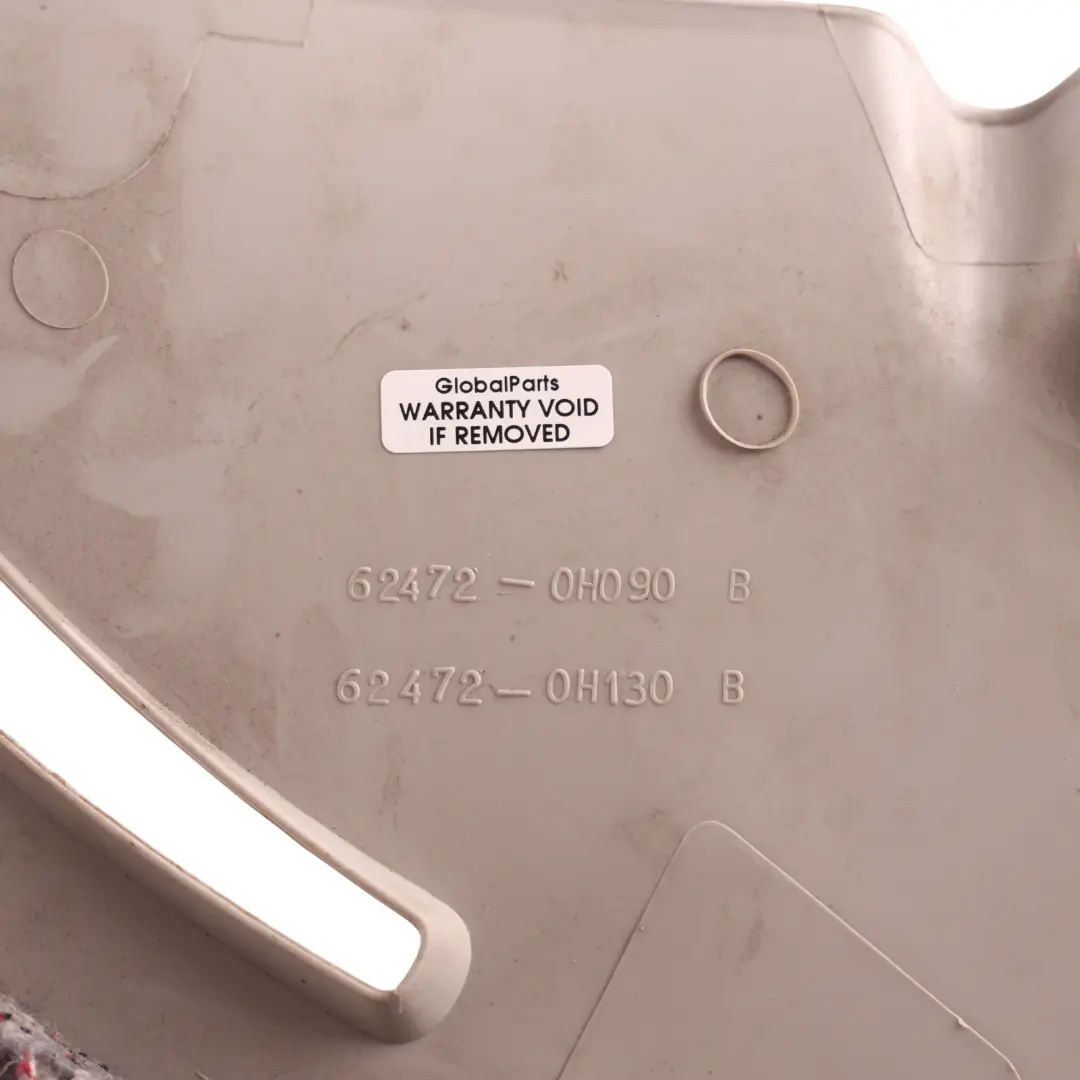 Pillar Cover Trim Panel Beige Left N/S to Toyota Aygo B1 Rear C with Part number 624720H090B0 Toyota Aygo B1 Rear C Pillar Cover Trim Panel Beige Left N/S - SKU 624720H090B0 - Part number 624720H090B0