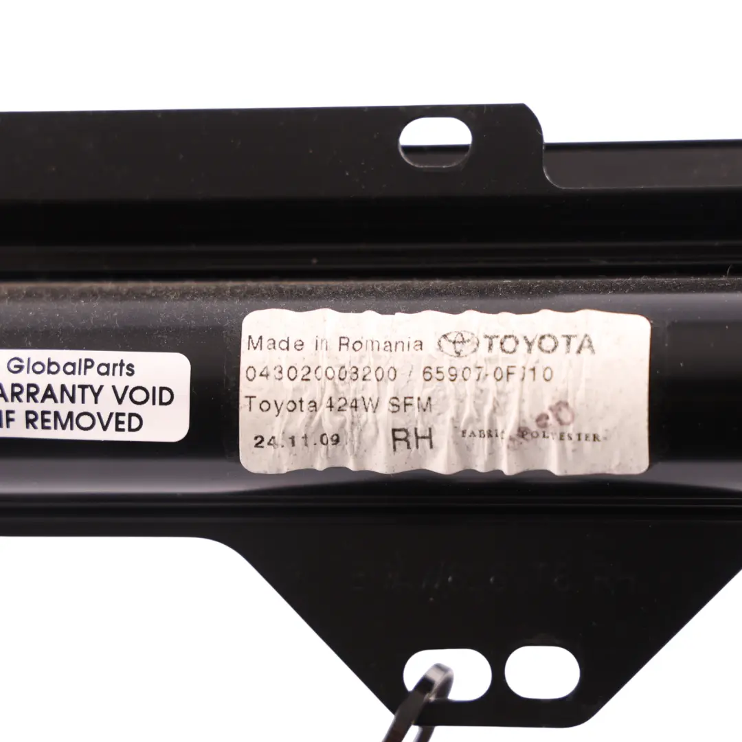 Sun Shade Roller Blind Rear Right O/S 65907-0F010 to Toyota Verso R2 with Part number 659070F010B0 Toyota Verso R2 Sun Shade Roller Blind Rear Right O/S 65907-0F010 - SKU 659070F010B0 - Part number 659070F010B0
