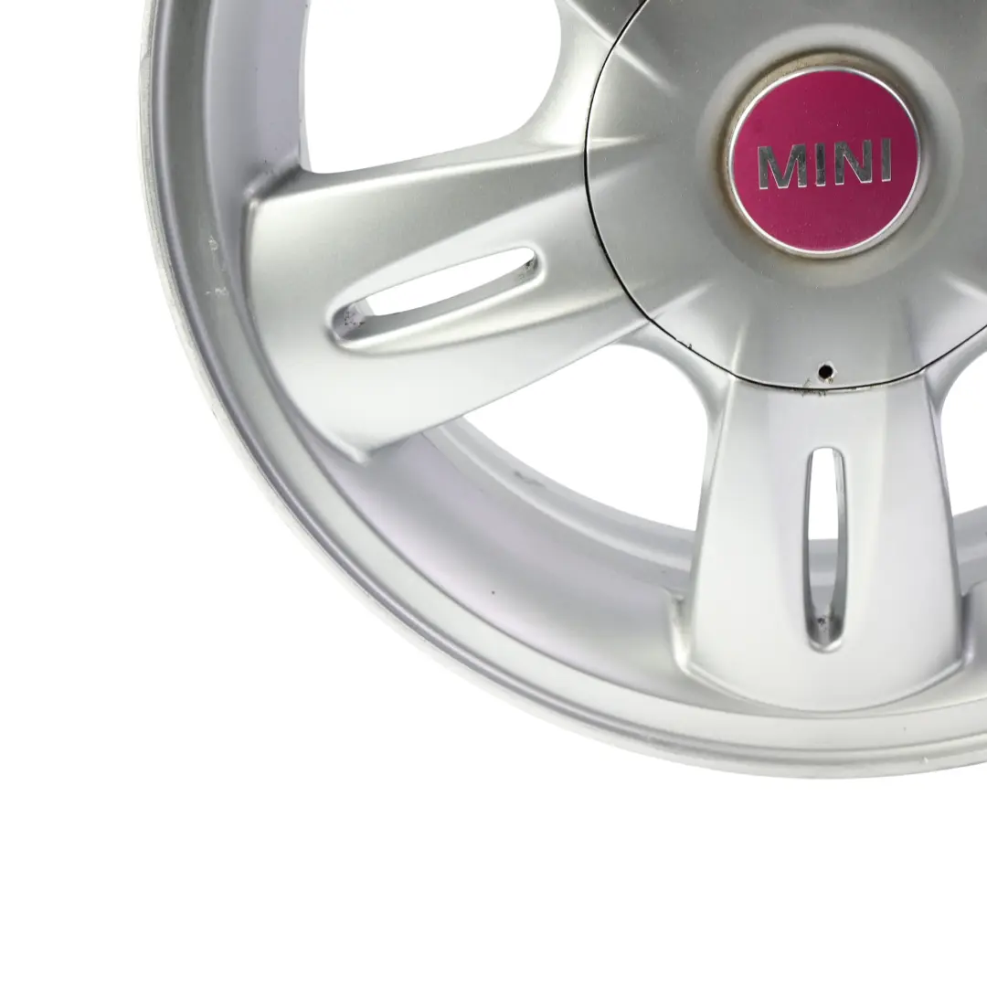 Llanta De aleacion 15" 5,5J ET:45 5 Star Rocket 93 para Mini Cooper One R50 Silver con número de pieza 6763295 Mini Cooper One R50 Silver Llanta De aleacion 15" 5,5J ET:45 5 Star Rocket 93 - SKU 6763295-SL2 - Número de pieza 6763295