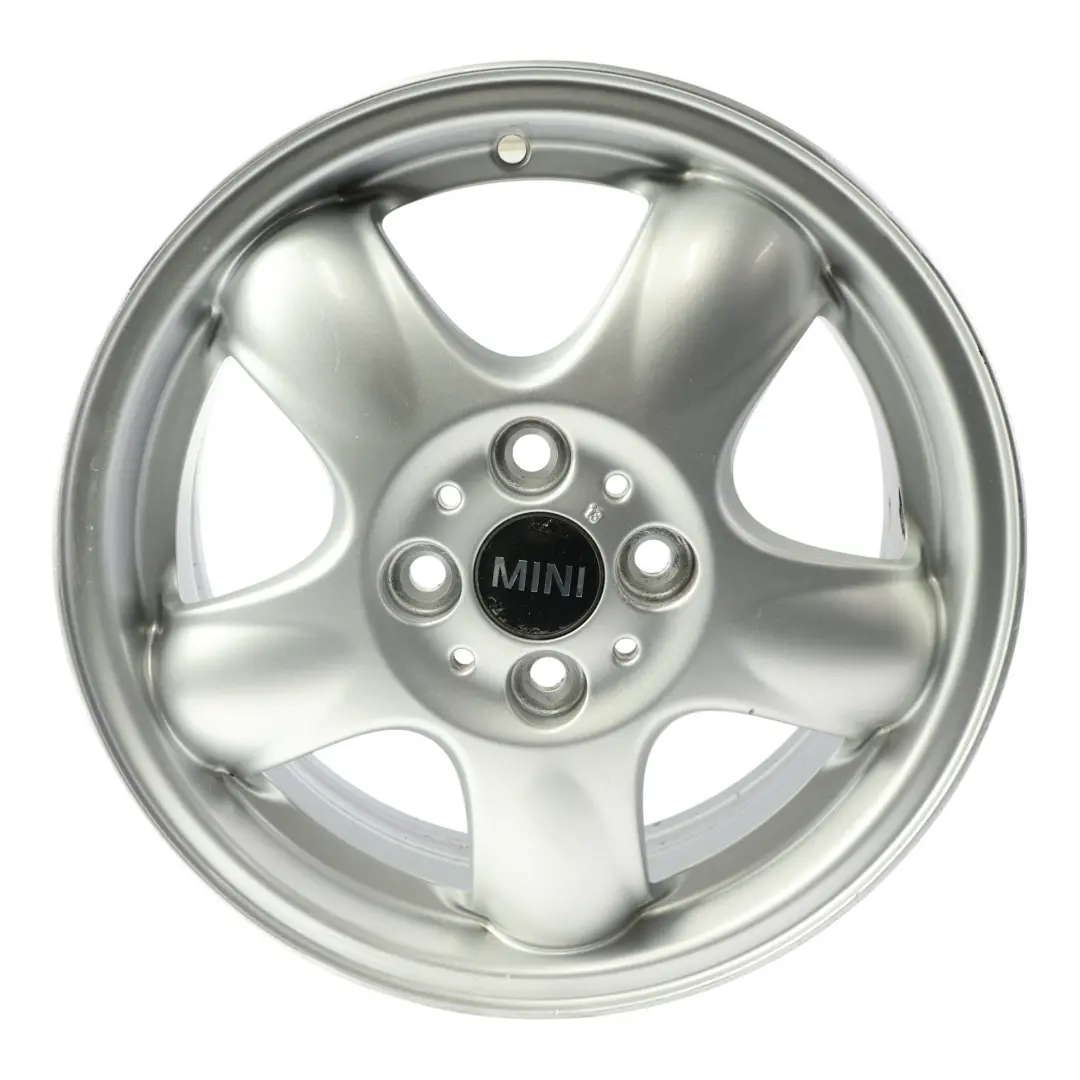 Mini Cooper One R50 R56 Silver Wheel Alloy Rim 15" 5-Start Spooler 100 - SKU 6768498-SL4 - Part number 6768498