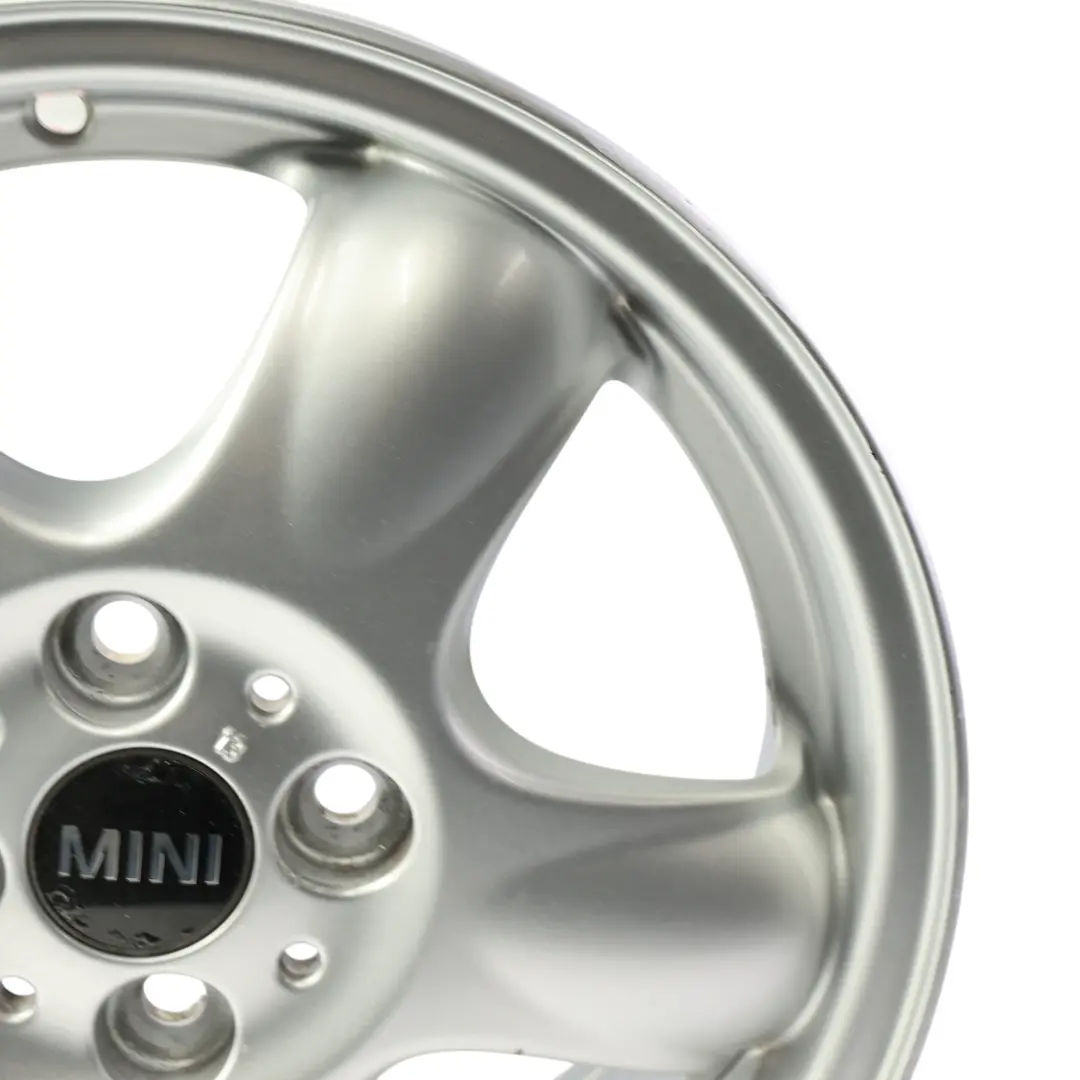 Mini Cooper One R50 R56 Silver Wheel Alloy Rim 15" 5-Start Spooler 100 - SKU 6768498-SL4 - Part number 6768498