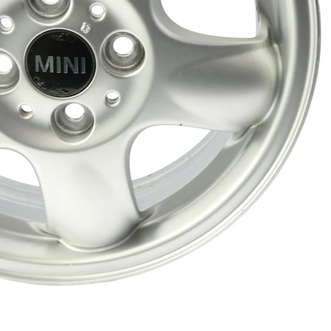 Mini Cooper One R50 R56 Silver Wheel Alloy Rim 15" 5-Start Spooler 100 - SKU 6768498-SL4 - Part number 6768498