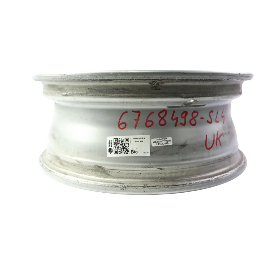 Alloy Rim 15" 5-Start Spooler 100 to Mini Cooper One R50 R56 Silver Wheel with Part number 6768498 Mini Cooper One R50 R56 Silver Wheel Alloy Rim 15" 5-Start Spooler 100 - SKU 6768498-SL4 - Part number 6768498