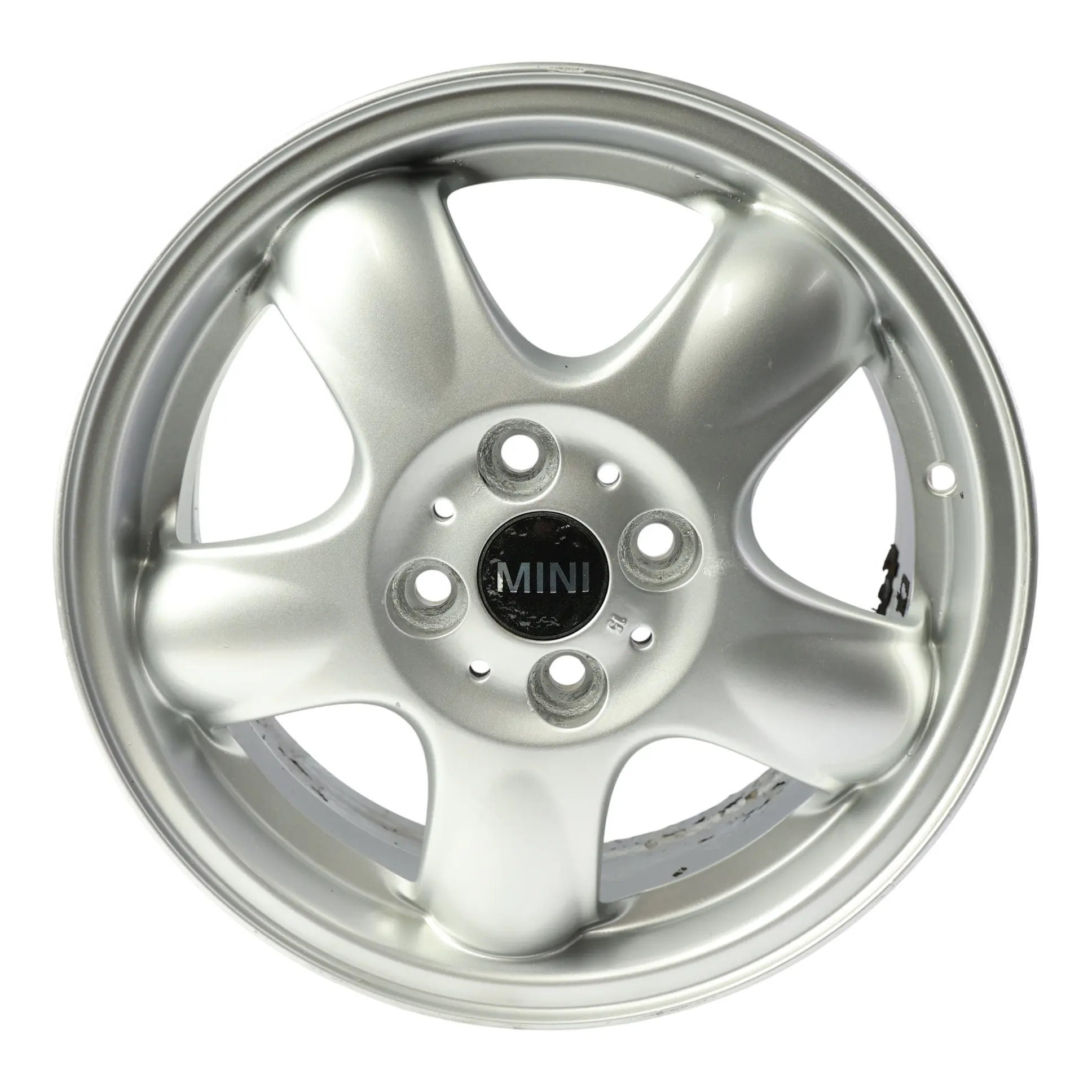 Mini R50 R56 Silver Wheel Alloy Rim 15" 5,5J ET:45 5-Start Spooler 100