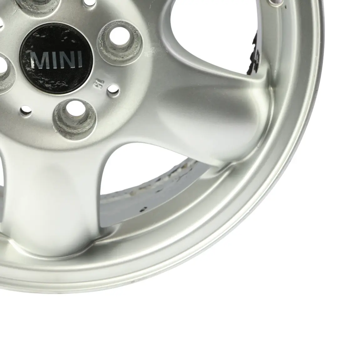 Mini Cooper R50 R56 Argent Jante Alliage 15" 5,5J ET:45 5-Start Spooler 100 - SKU 6768498-SL7 - Numéro de pièce 6768498