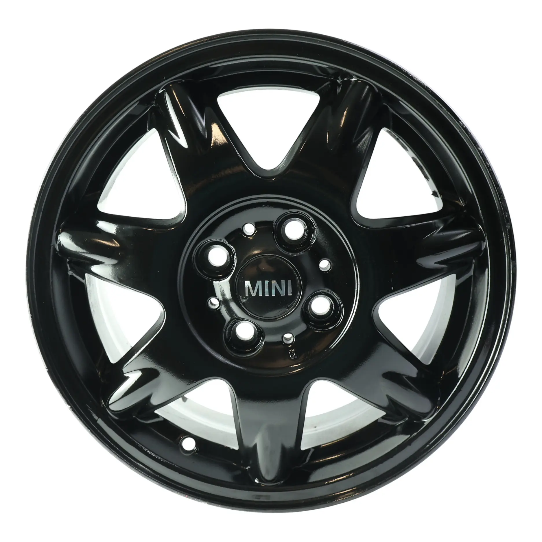Mini R50 R55 R56 Cerchio in Lega Nero 15" 5.5J ET:45 Raggi a Delta 96