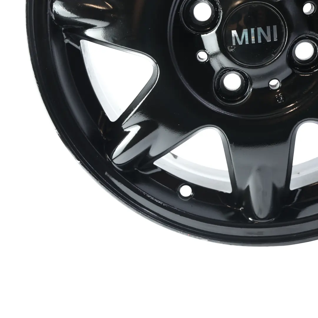 Alu Felge Schwarz 15" 5.5J ET:45 Delta Speiche 96 für Mini R50 R55 R56 mit Teilenummer 6768972 Mini R50 R55 R56 Alu Felge Schwarz 15" 5.5J ET:45 Delta Speiche 96 - SKU 6768972-6 - Teilenummer 6768972
