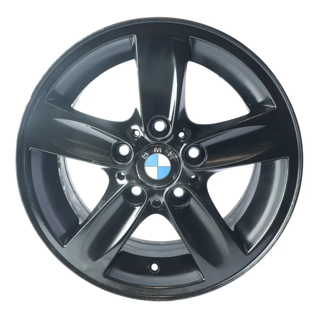 BMW E81 E82 E87 E88 Jante Alu Noir 16" Rayons Spider 140 ET:44 7J - SKU 6769401-4 - Numéro de pièce 6769401