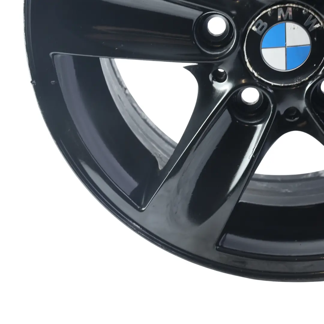 BMW E81 E82 E87 E88 Jante Alliage Noir 16" Rayons Spider 140 ET:44 7J - SKU 6769401-5 - Numéro de pièce 6769401