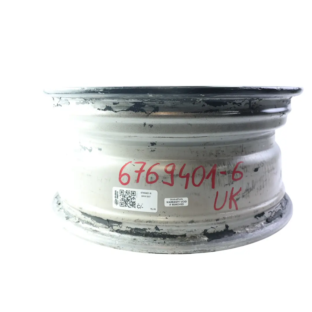 Alloy Wheel Rim Black 16" Spider Spoke 140 ET:44 7J to BMW E81 E82 E87 E88 with Part number 6769401 BMW E81 E82 E87 E88 Alloy Wheel Rim Black 16" Spider Spoke 140 ET:44 7J - SKU 6769401-6 - Part number 6769401
