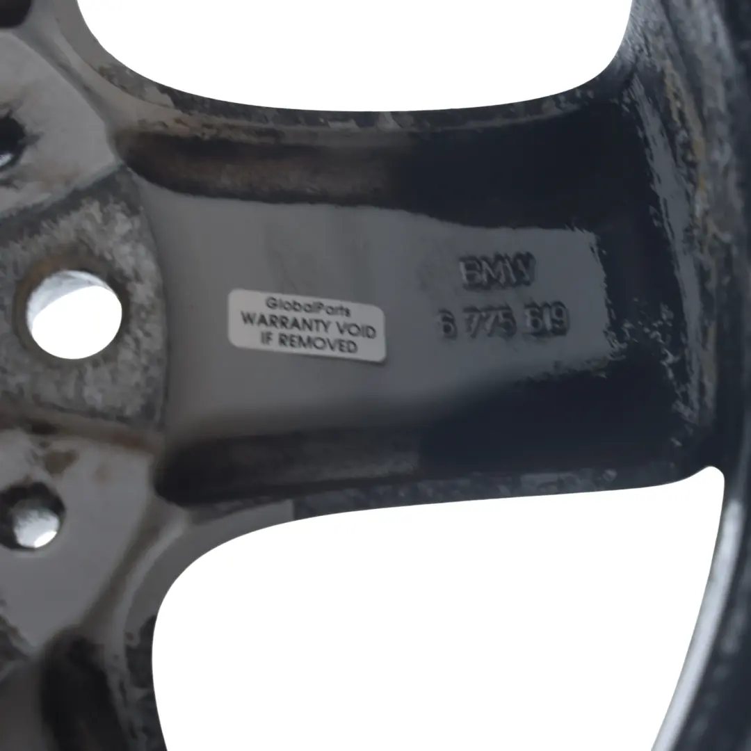 BMW E81 E82 E87 E88 Alloy Wheel Rim Black 16" Spider Spoke 140 ET:44 7J - SKU 6769401-6 - Part number 6769401