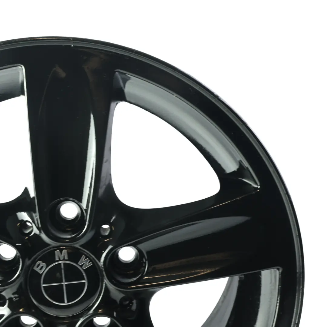 BMW E81 E82 E87 E88 Alloy Wheel Rim Black 16" Spider Spoke 140 ET:44 7J - SKU 6769401-6 - Part number 6769401