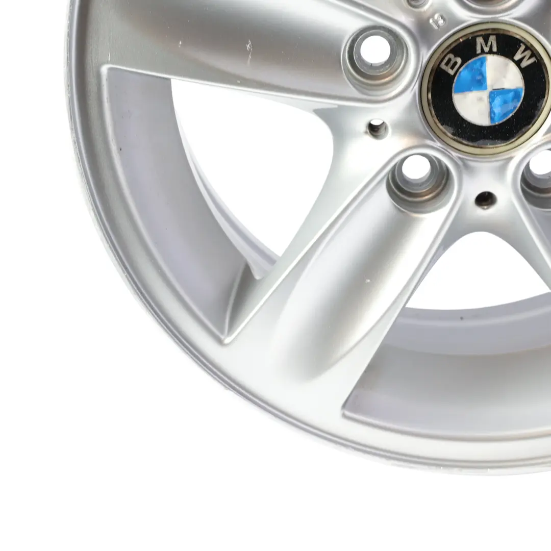 Alufelge Silber 16" Sternspeiche 140 ET:44 7J für BMW E81 E82 E87 mit Teilenummer 6769401 BMW E81 E82 E87 Alufelge Silber 16" Sternspeiche 140 ET:44 7J - SKU 6769401-SL5 - Teilenummer 6769401