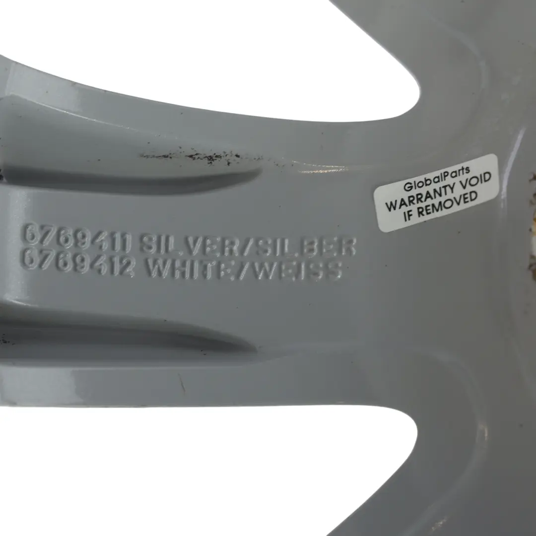 Mini R50 R55 R56 R57 Silver Wheel Alloy Rim 17" 7J Crown Spoke 104 - SKU 6769411-3 - Part number 6769411