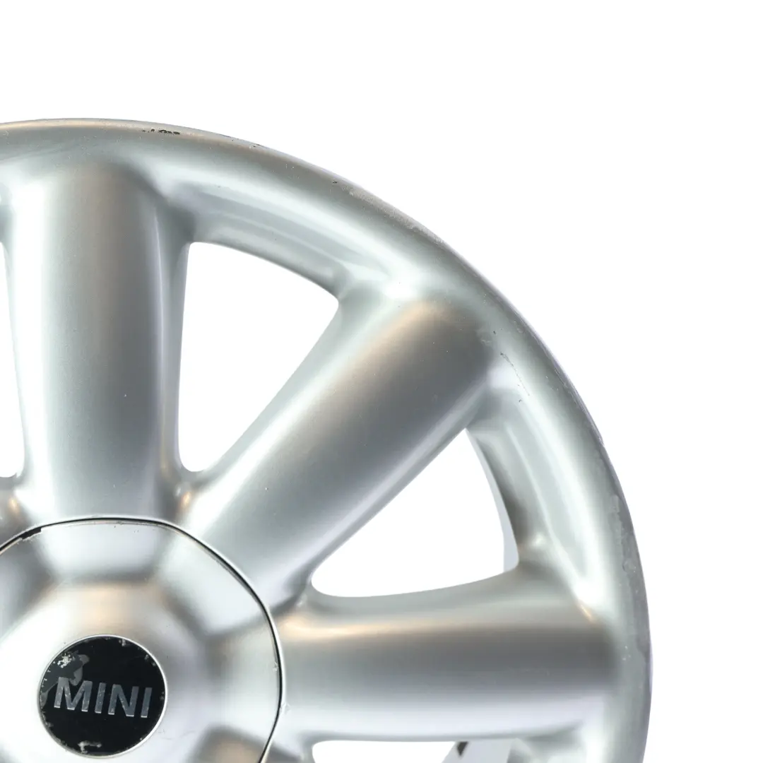 Alloy Rim 17" 7J Crown Spoke 104 to Mini R50 R55 R56 R57 Silver Wheel with Part number 6769411 Mini R50 R55 R56 R57 Silver Wheel Alloy Rim 17" 7J Crown Spoke 104 - SKU 6769411-3 - Part number 6769411