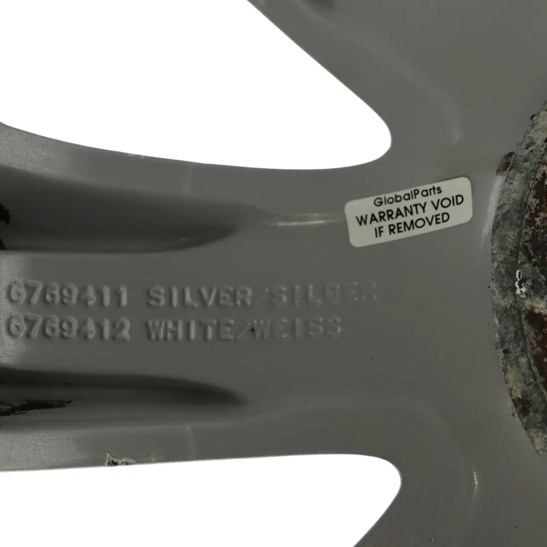 Mini Cooper One R50 R55 R56 R57 Silver Wheel Alloy Rim 17" 7J Crown Spoke 104 - SKU 6769411-SL2 - Part number 6769411