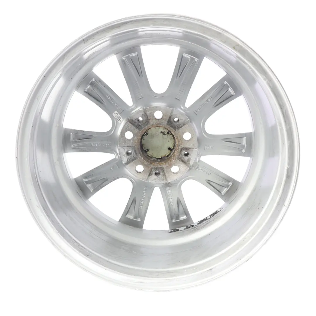 BMW F10 F11 F12 Silver Alloy Wheel Rim 17" V Spoke 236 8J ET:30 - SKU 6780720-SL2 - Part number 6780720