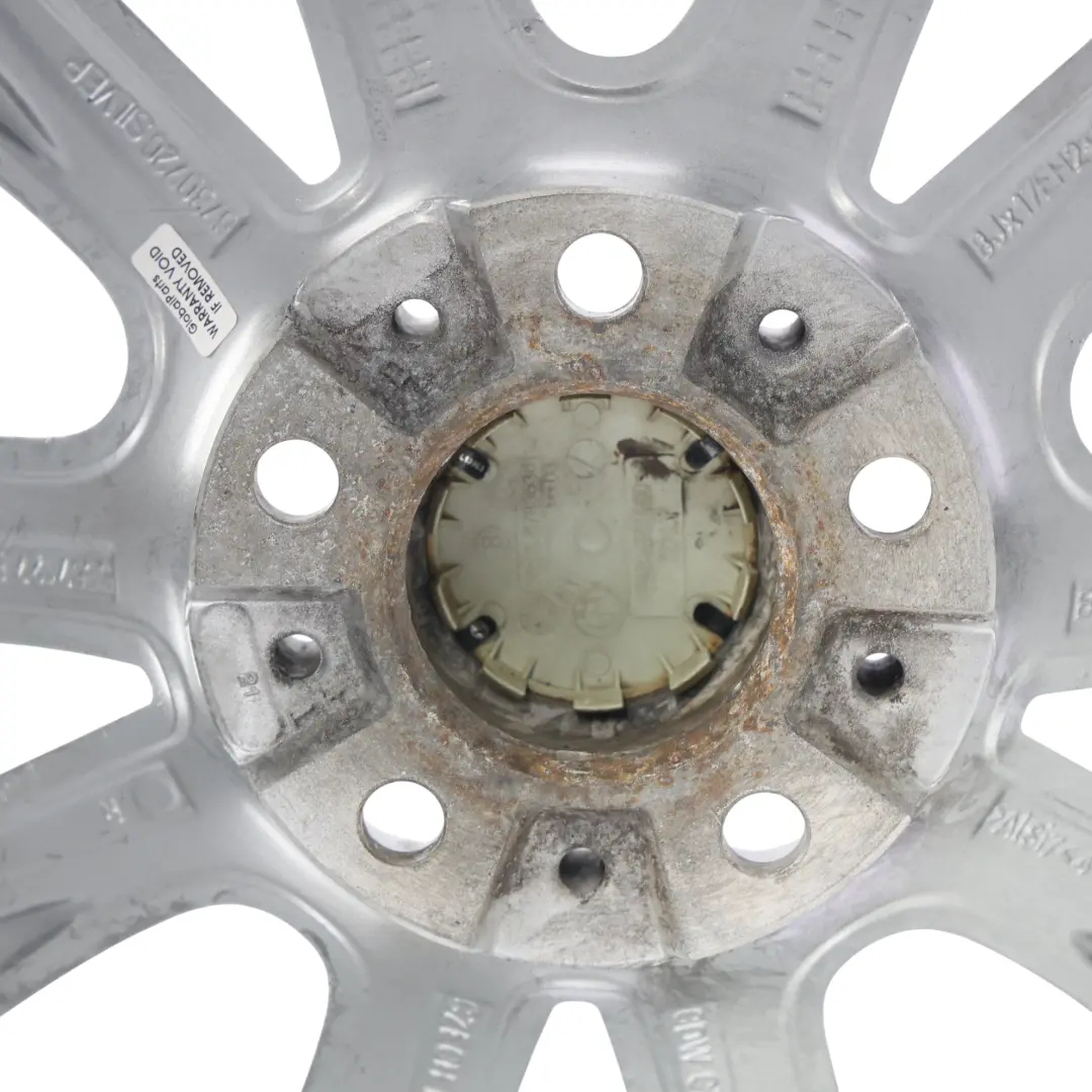 BMW F10 F11 F12 Silver Alloy Wheel Rim 17" V Spoke 236 8J ET:30 - SKU 6780720-SL2 - Part number 6780720